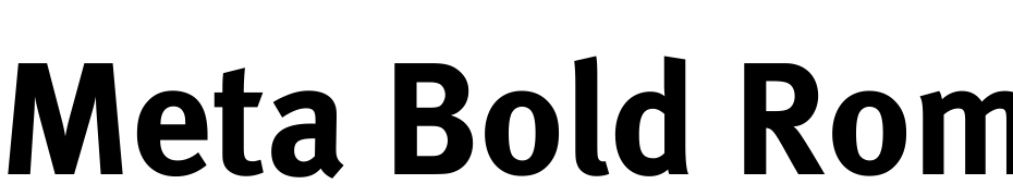 Meta Bold Roman Font Download Free